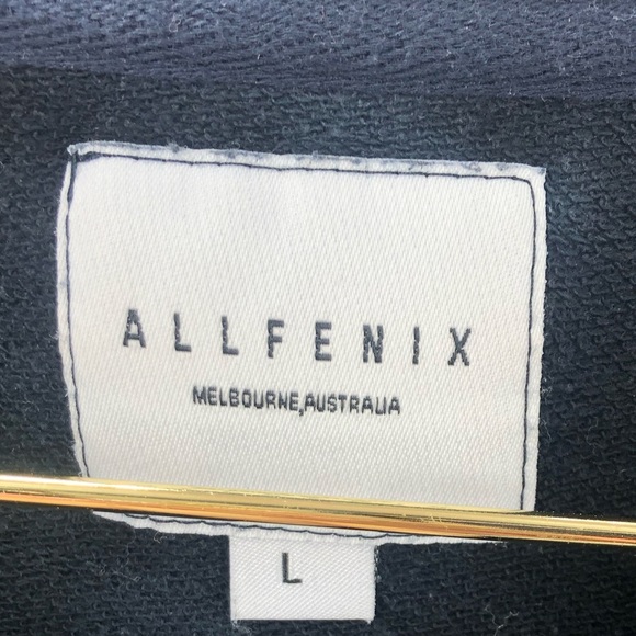 ALLFENIX Black Gray Tie Dye Space Sweatshirt Womens Large - Picture 4 of 5